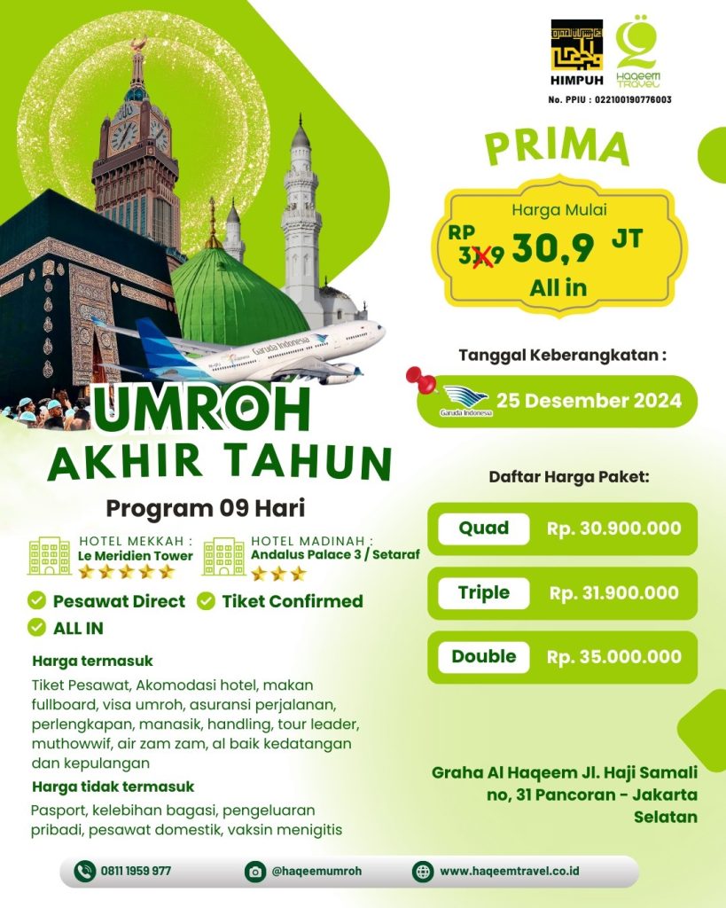 Umroh 9 Hari 2025