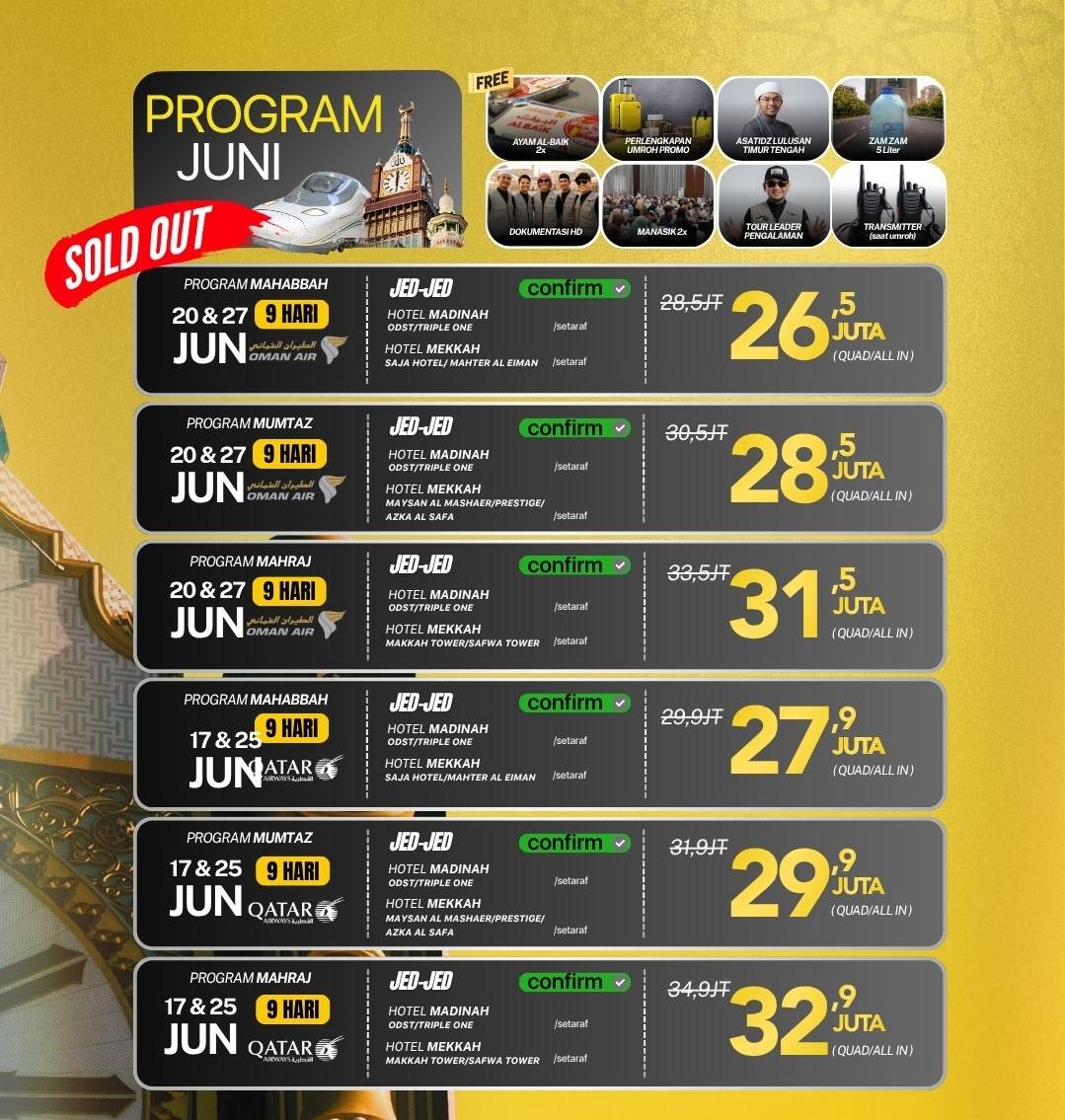 Paket Umroh Liburan Sekolah 2026 9 Hari
